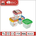 Kunststoff Square Food Container 0.55L(4pcs)